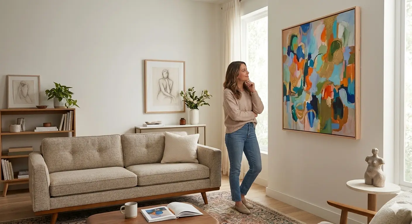 How to Choose Original Art for Home - Canvas Wall Art Painting - Vinay Sane